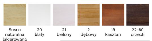 Łóżko drewniane Korfu nowy model