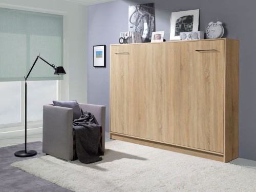 Półkotapczan poziomy Basic 90x200 | 120x200 | 140x200 kolory matowe jednoosobowy lub dwuosobowy z szafami i nadstawką do wyboru