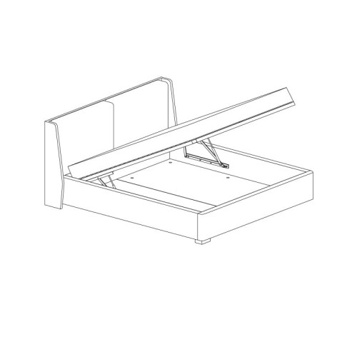 Łóżko tapicerowane Monaco z pojemnikiem lub bez