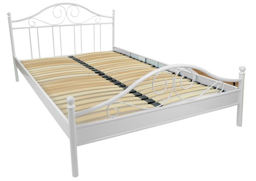 Łóżko metalowe Antic ze stelażem