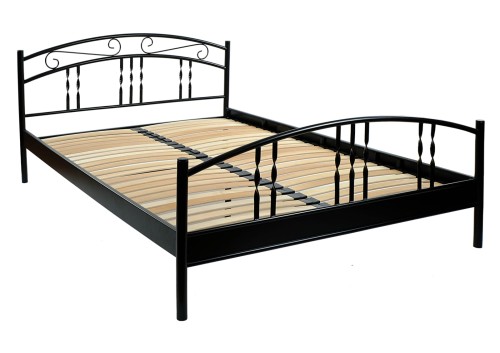 Łóżko metalowe Aneta ze stelażem