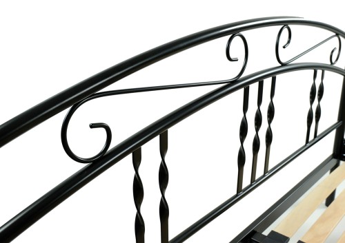 Łóżko metalowe Aneta ze stelażem