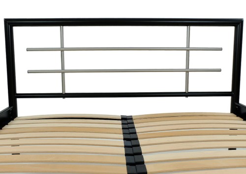 Łóżko metalowe Mira ze stelażem