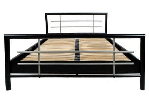 Łóżko metalowe Mira ze stelażem