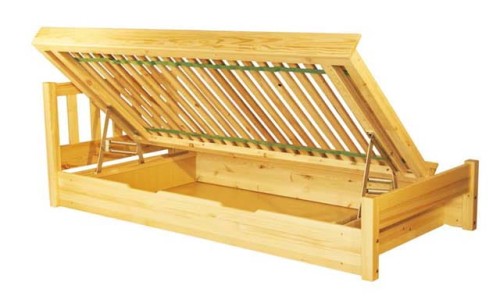 Łóżko sosnowe z pojemnikiem z  Lolek 2