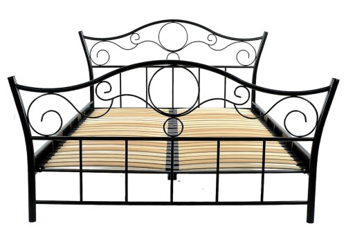 Łóżko metalowe Mirada ze stelażem