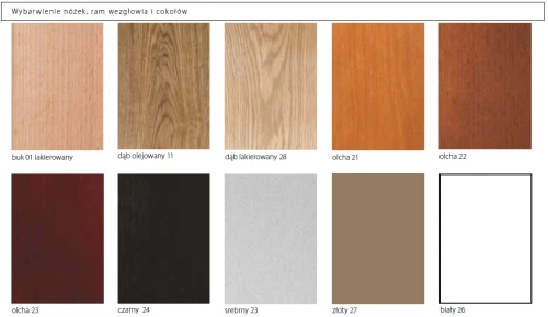 Cokół drewniany do łóżek kontynentalnych New Elegance