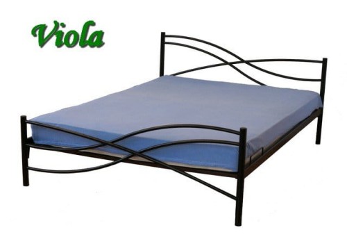 Łóżko metalowe Viola ze stelażem