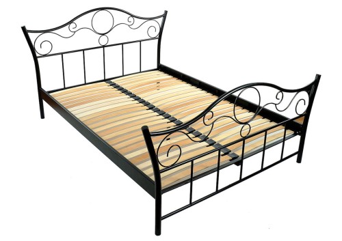 Łóżko metalowe Mirada ze stelażem