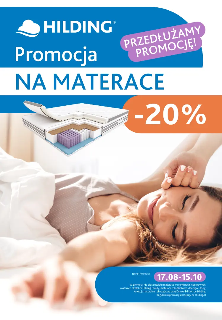 Promocja materace Hilding